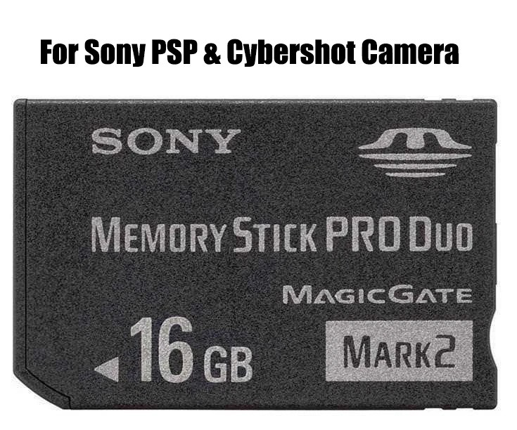 Mark2 Memory Stick MS Pro Duo Memory Card for Sony 16GB PSP & Cybershot Camera