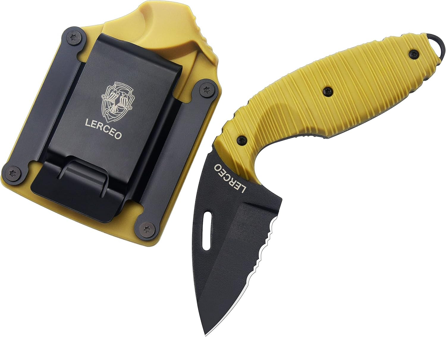 TDI Law Enforcement Knife Fixed Blade Knife with Hard Nylon Sheath,Survival Knif