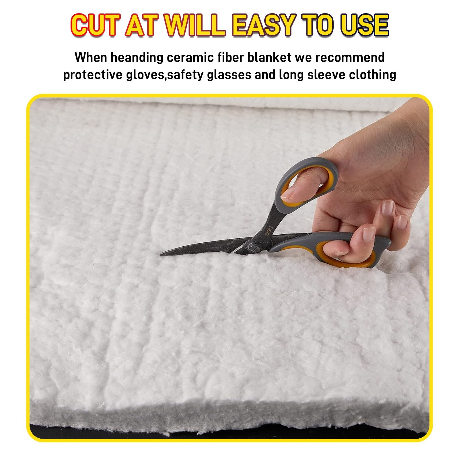High Temperature Ceramic Fiber Alternative Blanket Insulation Fireproof Mat Pad