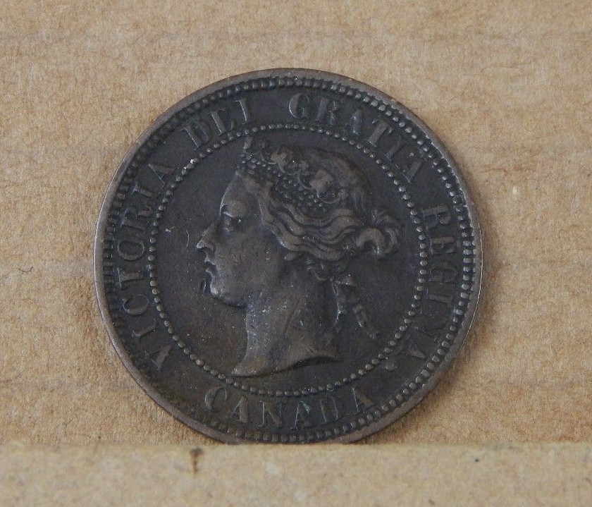 1876 H Canada Large Cent Coin