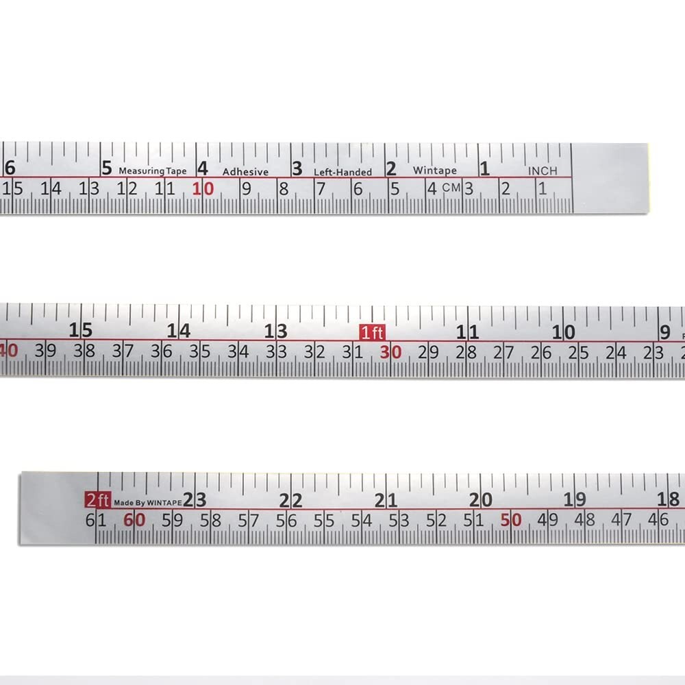 Waterproof 24'' Adhesive Measuring Tape with Push-Button Lock – Universal Use