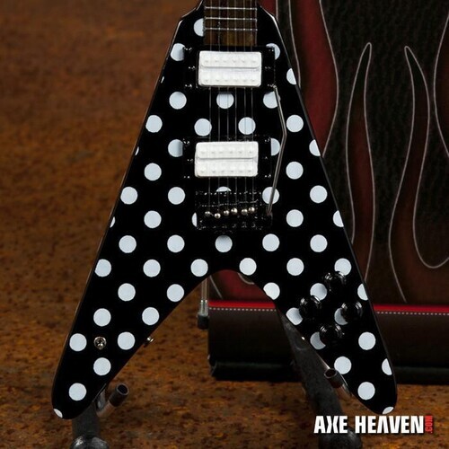 Randy Rhoads - Randy Rhoads Harpoon Polka Dot V Mini Guitar Replica Collectible
