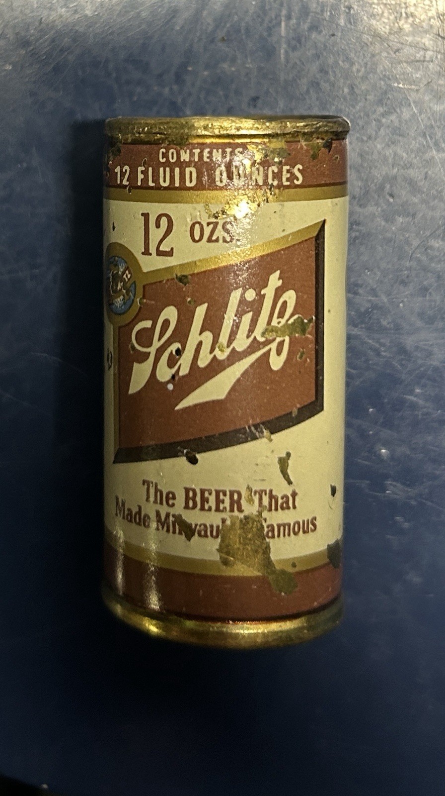 Very Rare Miniature Schlitz Beer Pop Can Bottle Opener 1960s Era