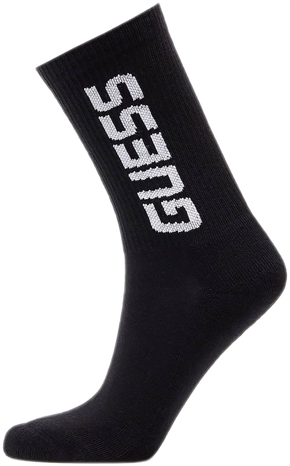 Guess V2Yz04Zz00I Erin Sports Mens Socks Jet Blk In Black