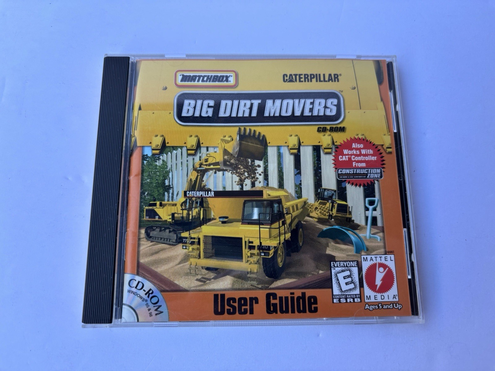 Matchbox Caterpillar Big Dirt Movers CD-ROM PC Game Windows 95 & 98 Mattel Media