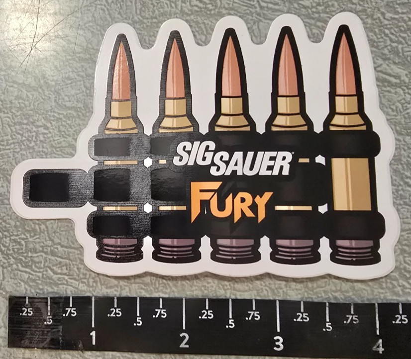 Sig Sauer Fury Pistol Handgun Firearm Tactical Vinyl Sticker / Decal