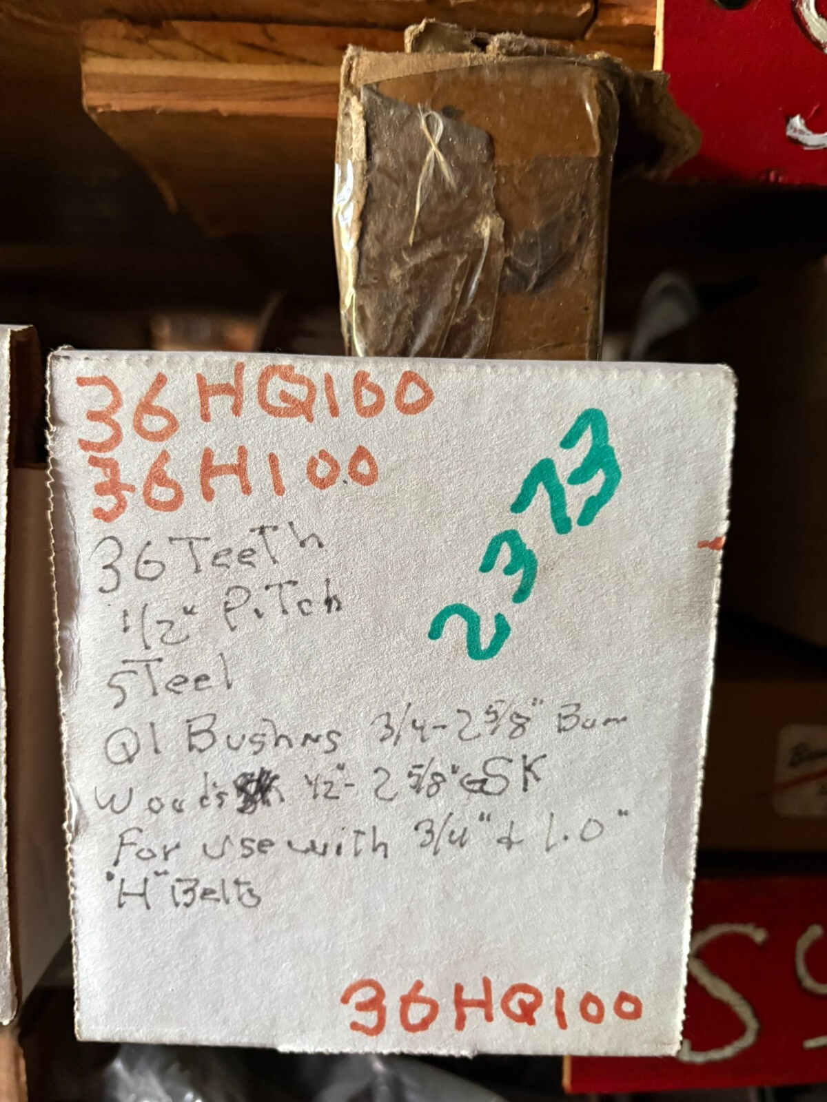 36HQ100SK Browning gearbelt pulley