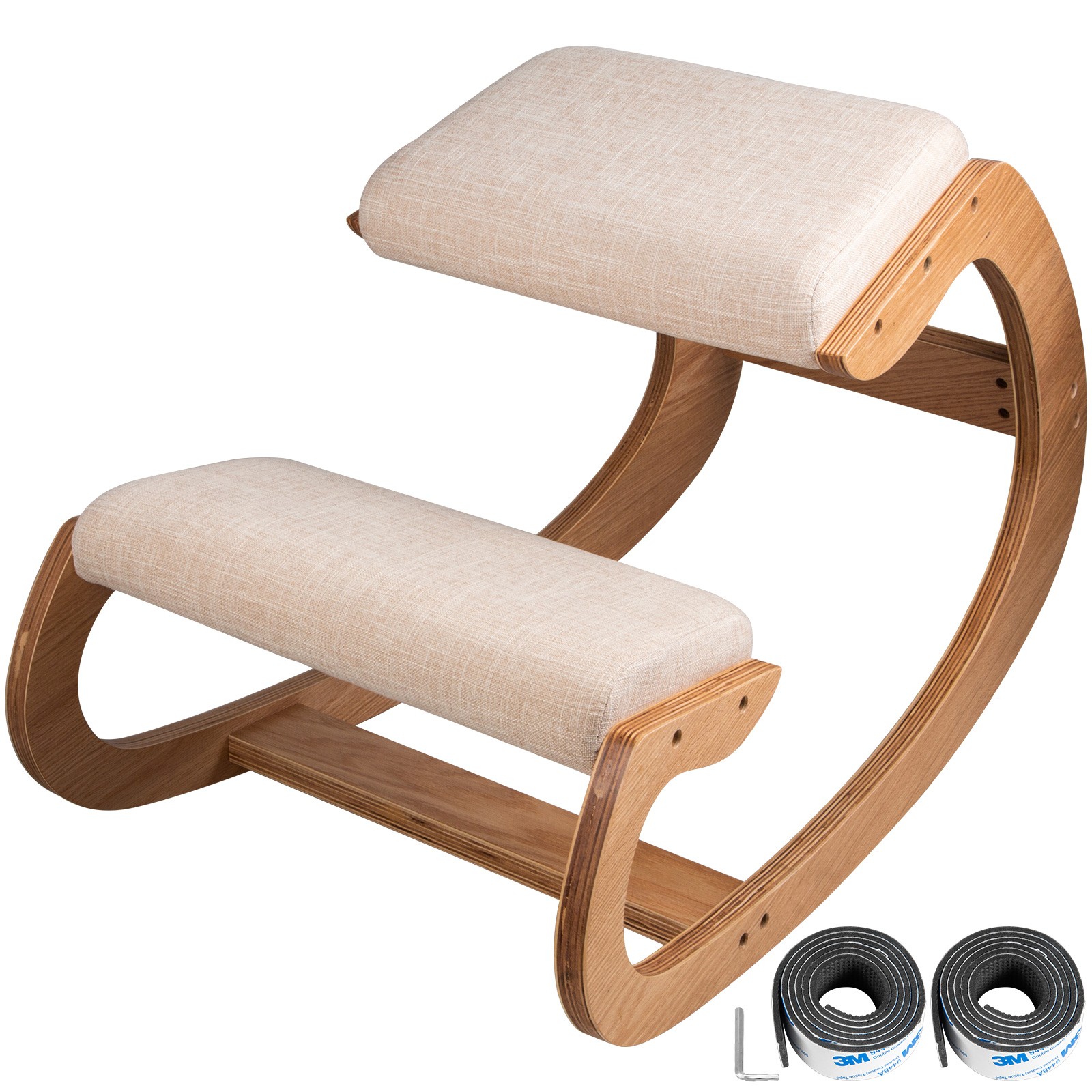 Uimoso Ergonomic Kneeling Chair Rocking Stool Upright Posture Work Home Office