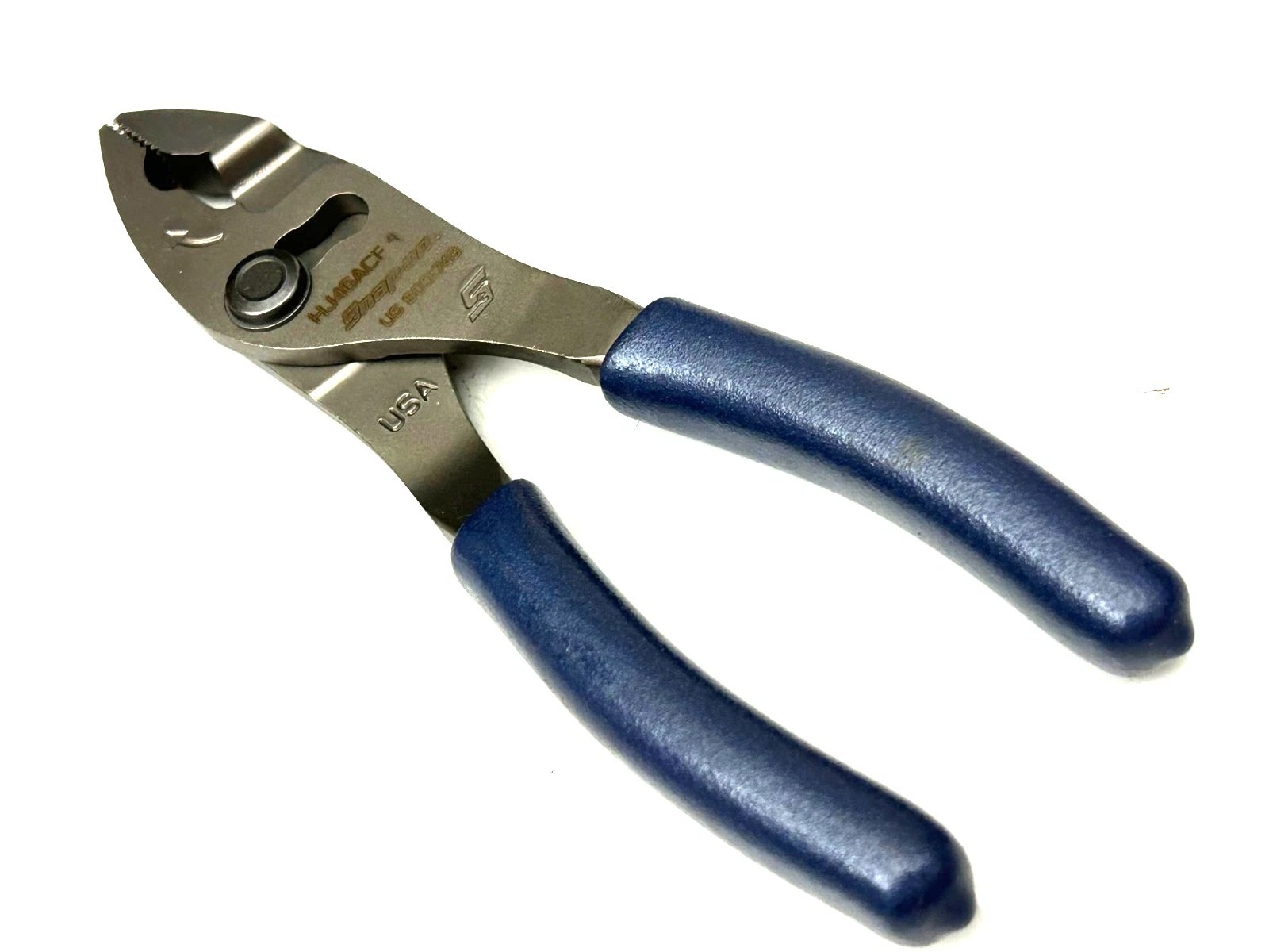 New Snap-on™ HJ46ACFMB 6" Power Blue Grips Combination Slip Joint Pliers
