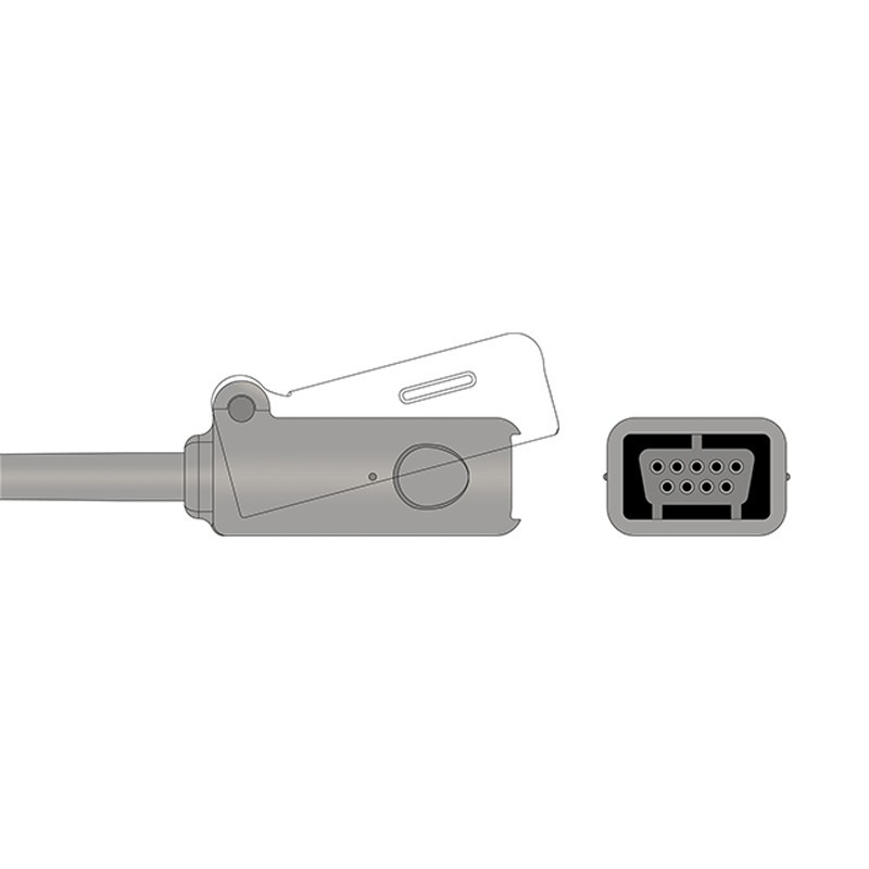 2013 Compatible SpO2 Adapter Cable 3.6m for Masimo (1PC)