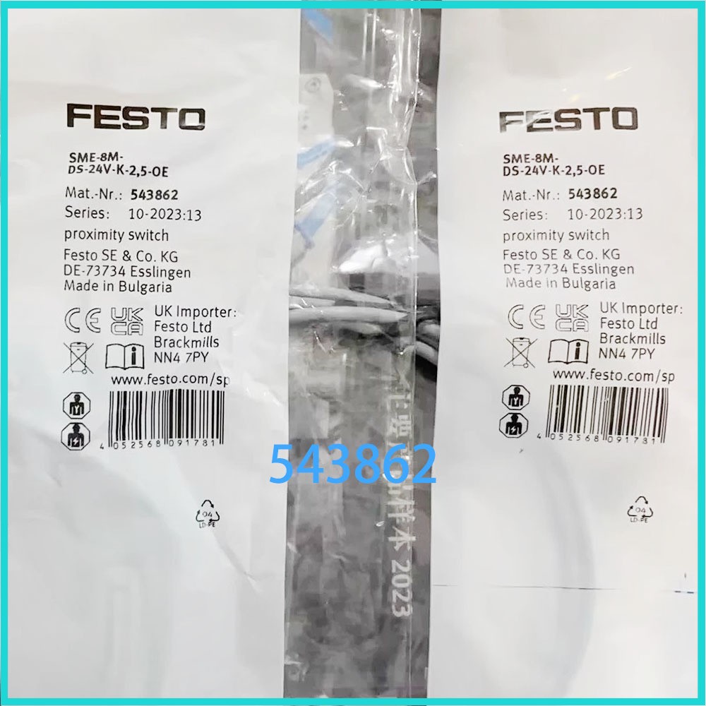 New Festo switch SME-8M-DS-24V-K-2,5-OE-543862 SME-8M-ZS-24V-K-2,5-OE-543872