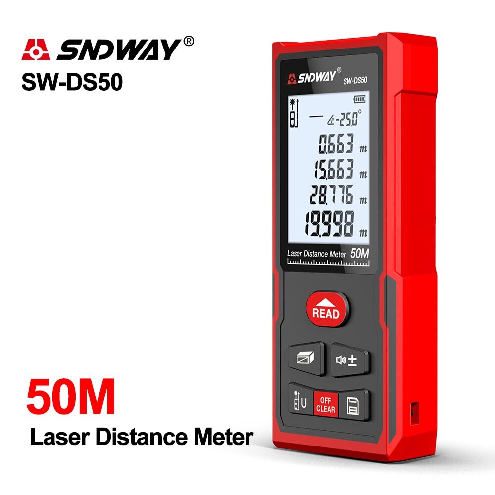 Digital Laser Distance Meter Handheld Laser Tape Rangefinder Measure Tools
