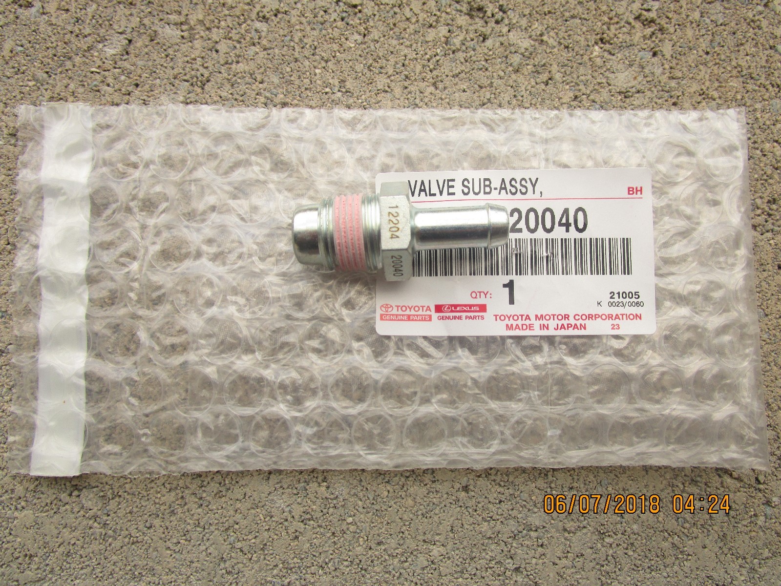 02 - 06 LEXUS ES300 3.0L V6 VENTILATION VALVE PCV SUB ASSEMBLY NEW