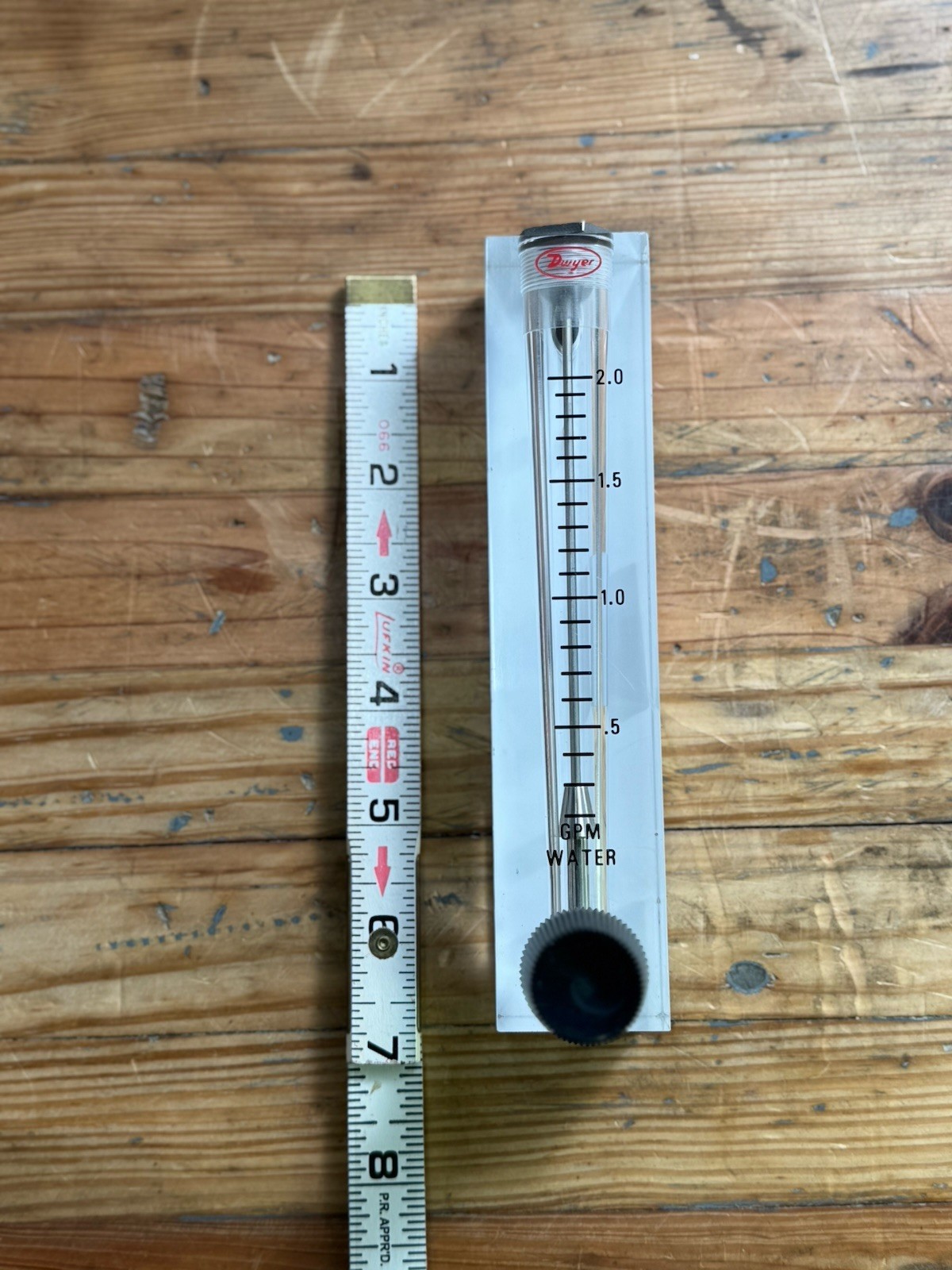 NEW Dwyer VFB-85-SSV Flow Meter 4" .2-2GPM Water SS Valve W/ Viton Seals VIT