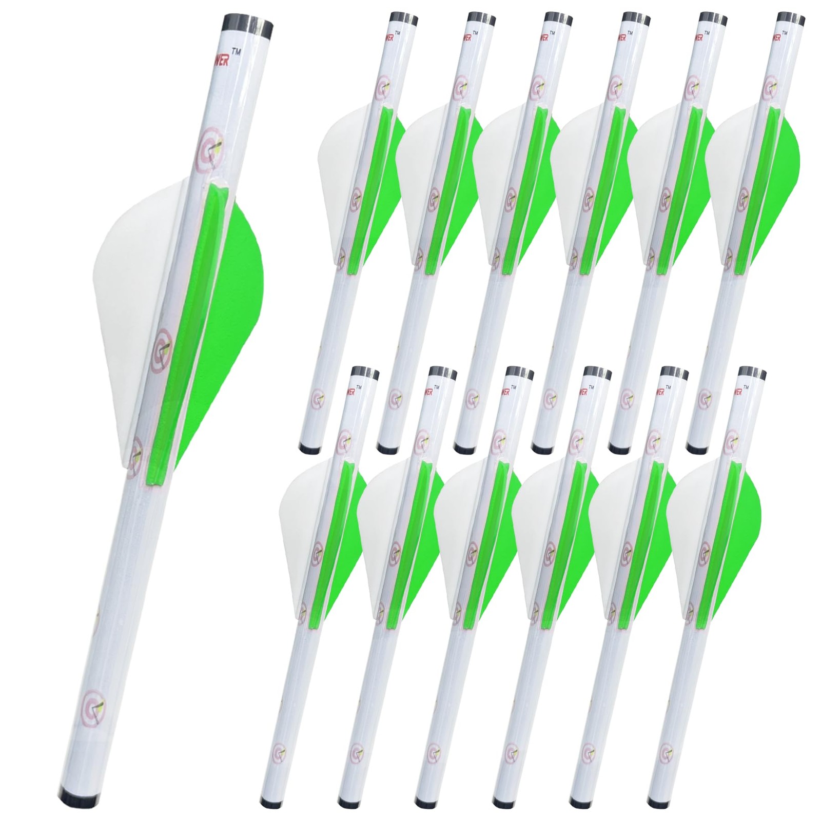 12-Pack Shrink Fletch with 2 Inch Vanes Stretch Arrow Wraps Universal Fit for...