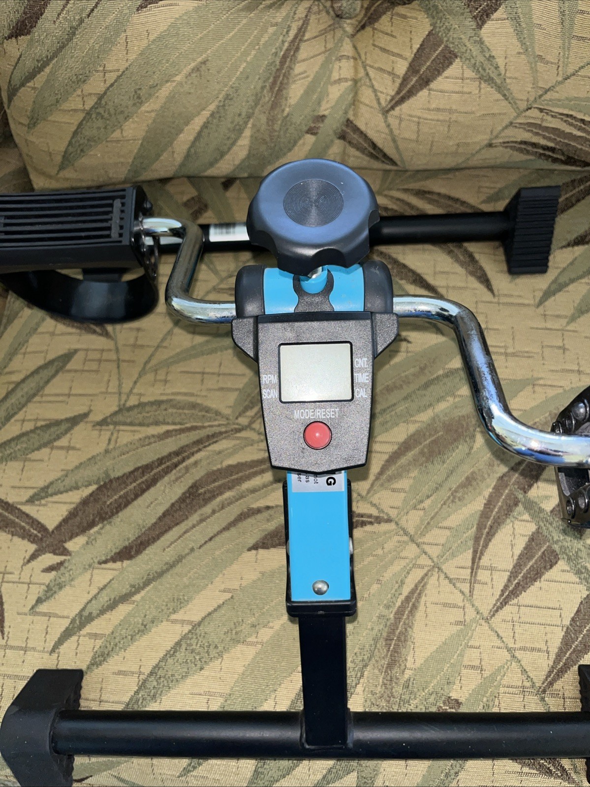 Under Desk Bike Pedal Exerciser with Calorie Tracker and Adjustable Resistance