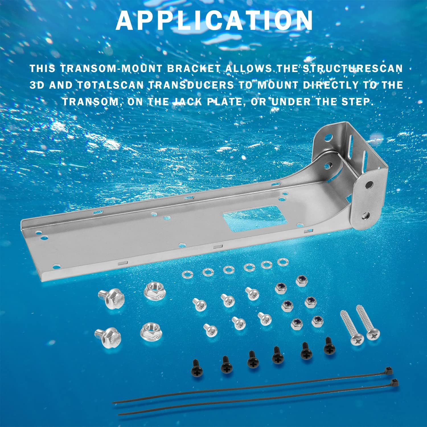 000-12603-001 Transom Mount Bracket for Structurescan 3D, Structurescan HD, and