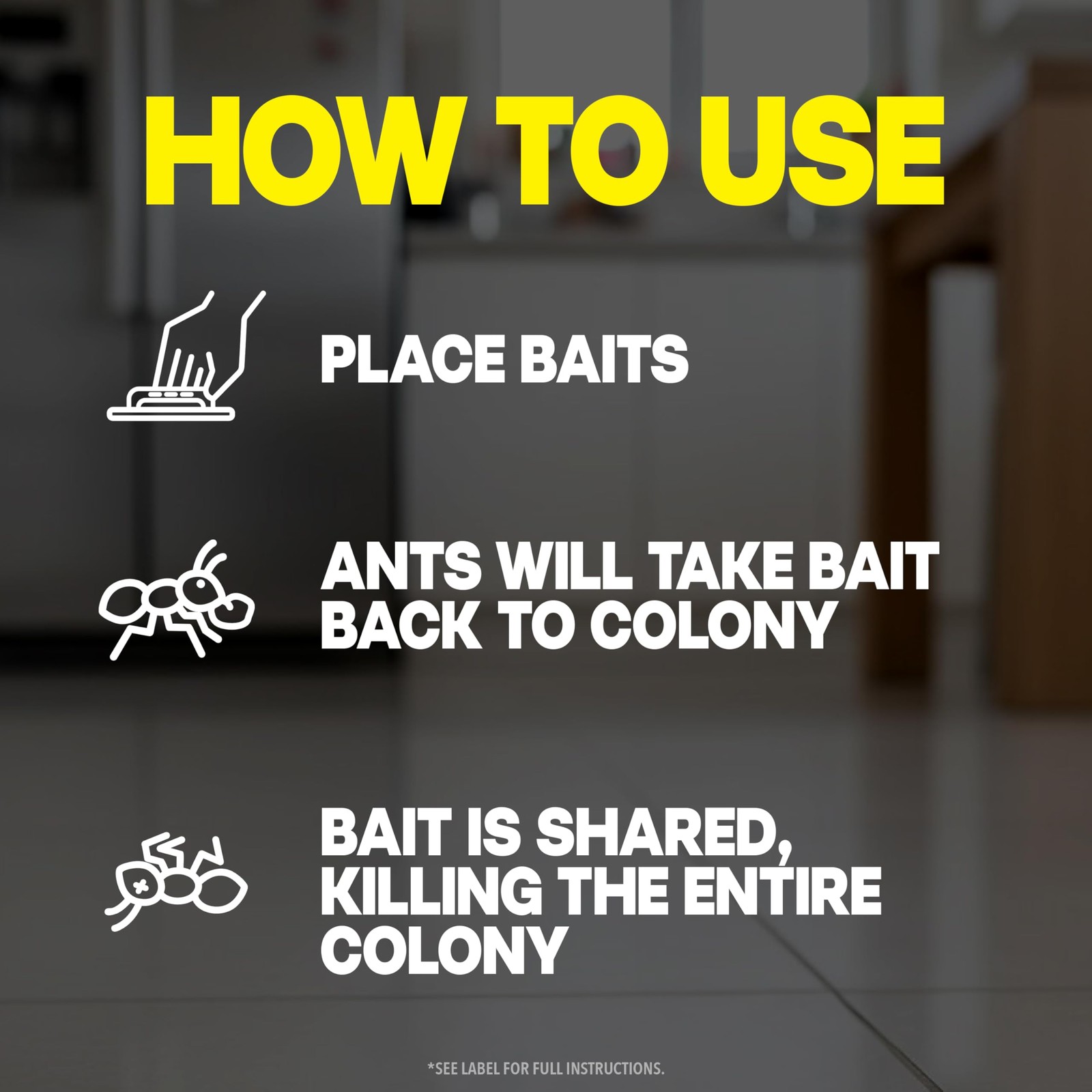Raid Ant Killer Baits, Child Resistant Bug for Indoor 8 Count, Red