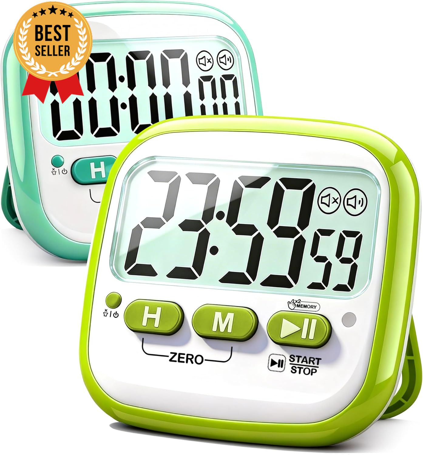 2 Pack Classroom Timer Magnetic Digital Countdown Timer Kids Teacher Study