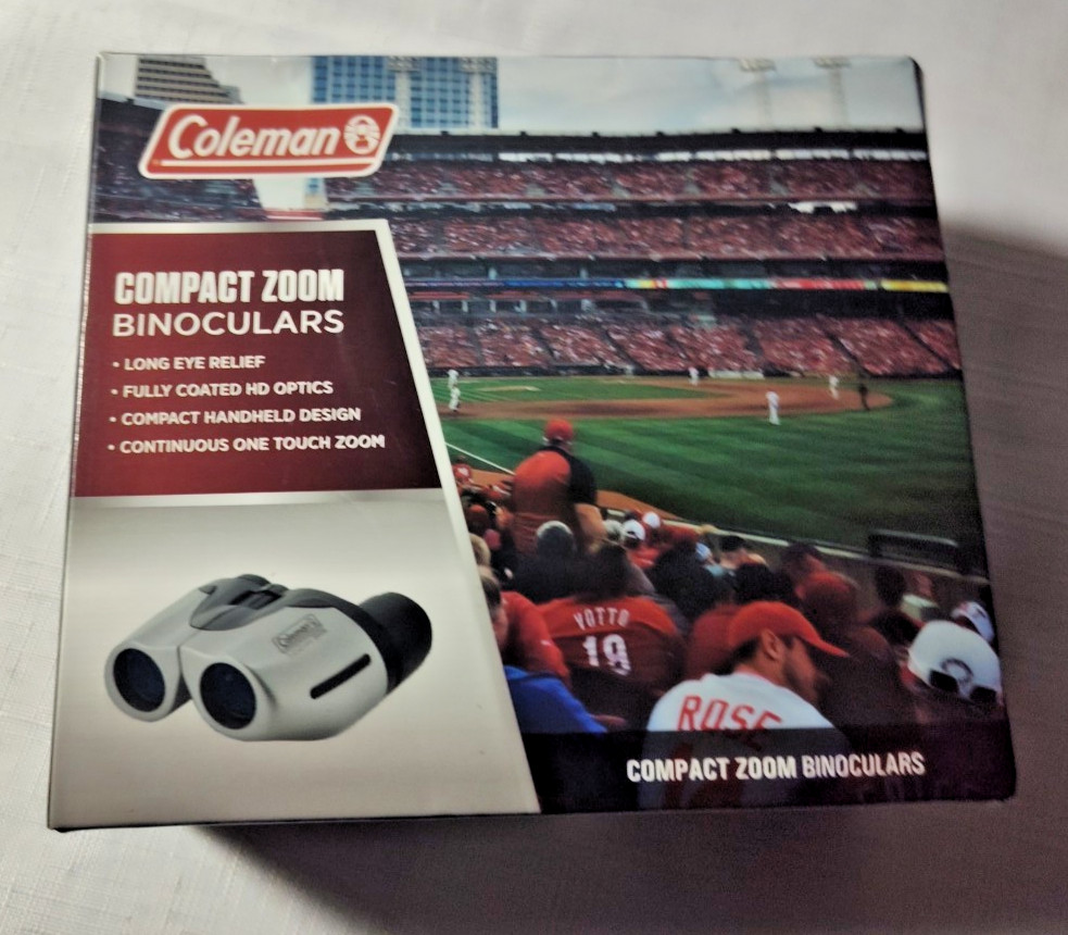Coleman Compact Zoom Binoculars 10-40×21 – Open box