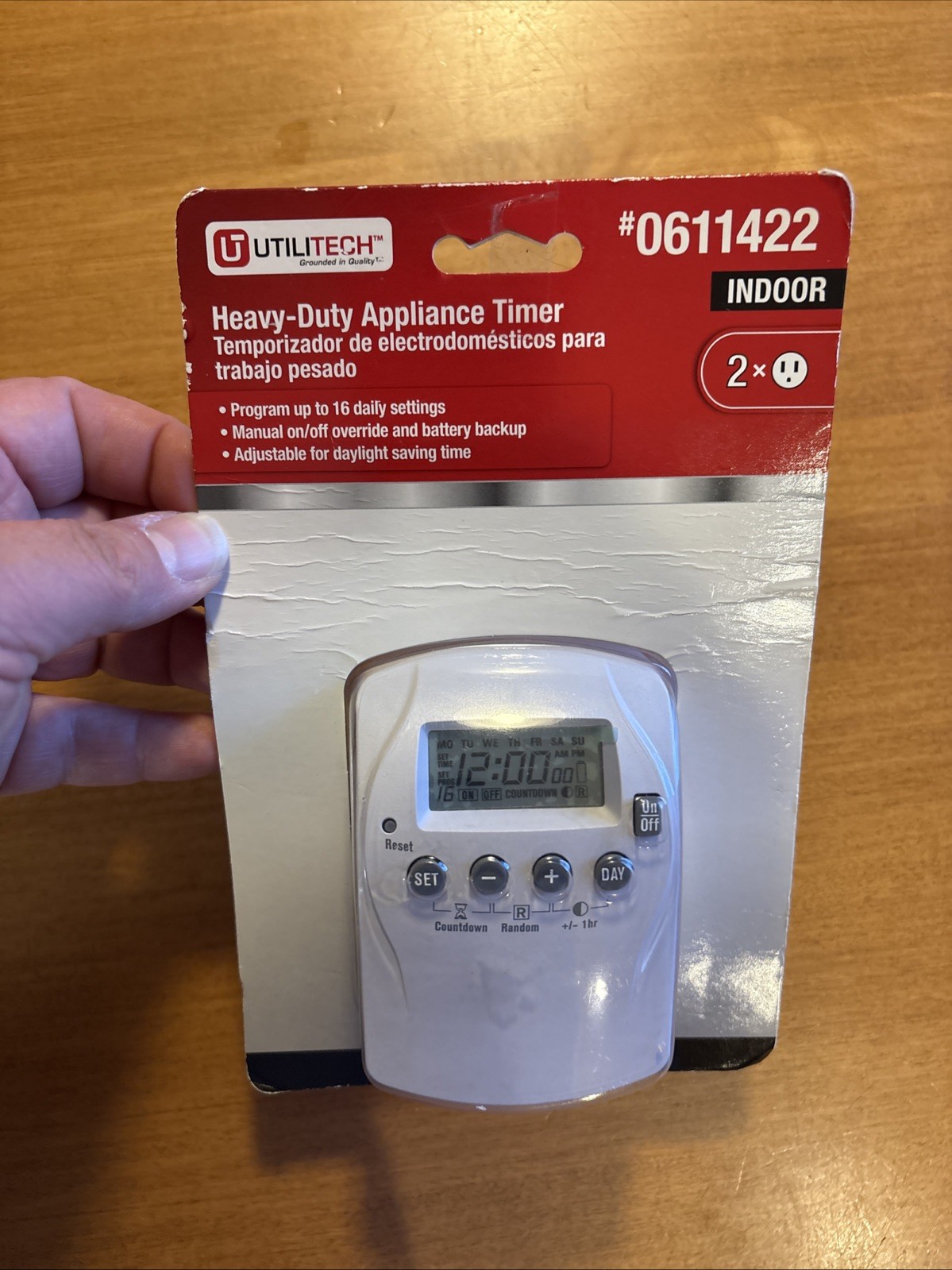 1 UtilTech Appliance Timer (Indoor Outdoor)  #0611422 - Heavy Duty NEW Prime