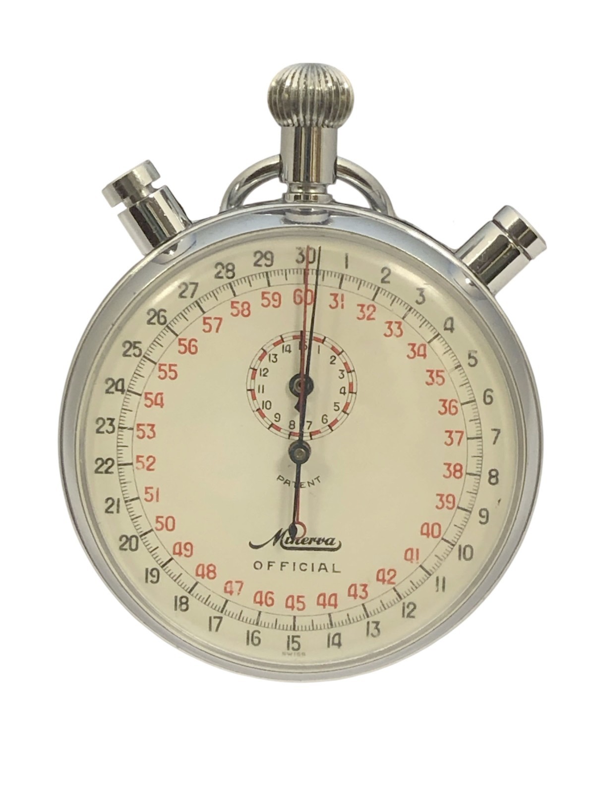 VINTAGE MINERVA RATTRAPANTE 30 SECONDS FLY BACK STOP WATCH