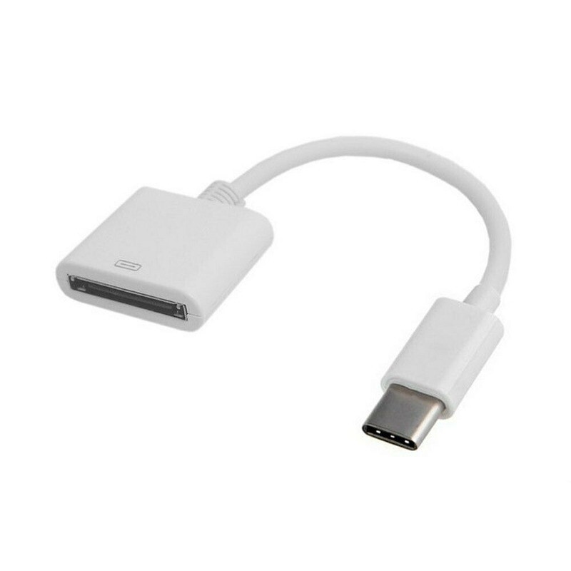 For Apple 30pin Female To USB 3.1 Type-C USB-C Sync Data Charging Adapter Cable