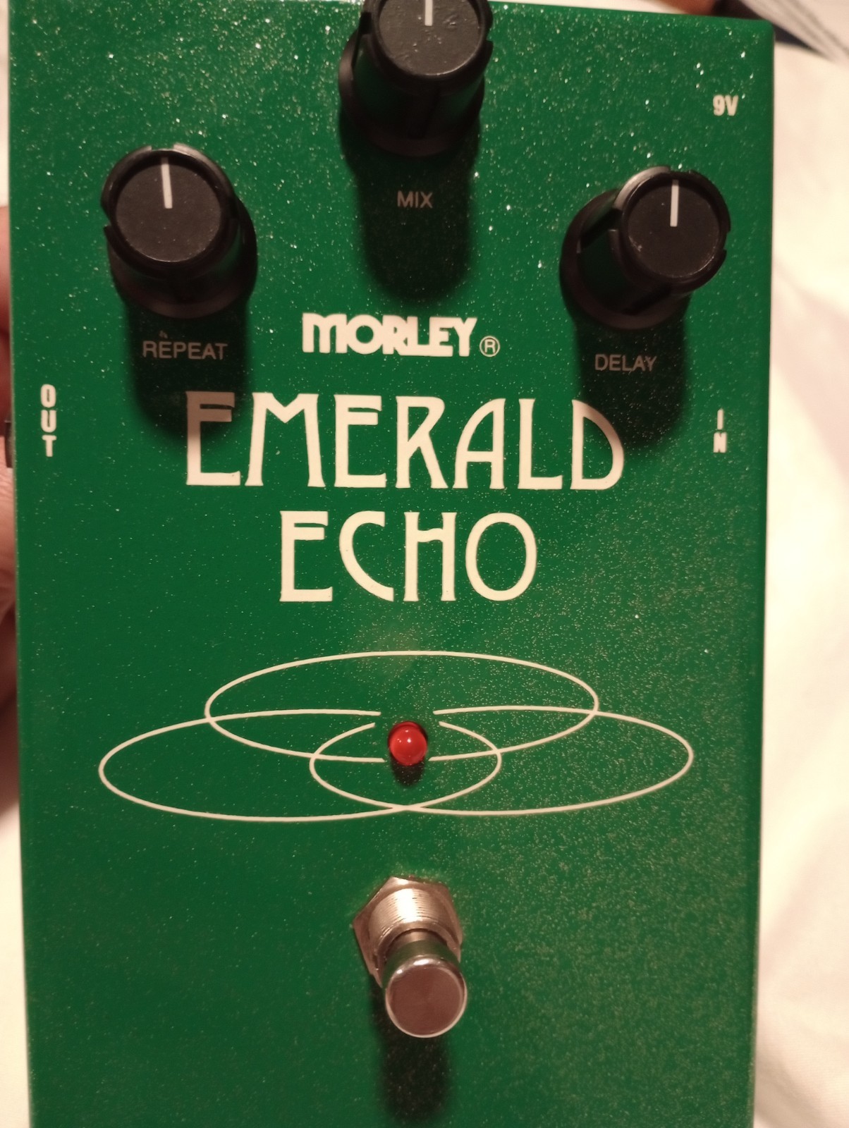 Morley Emerald Echo 1997 Vintage Analog Reverb Delay Effect Pedal