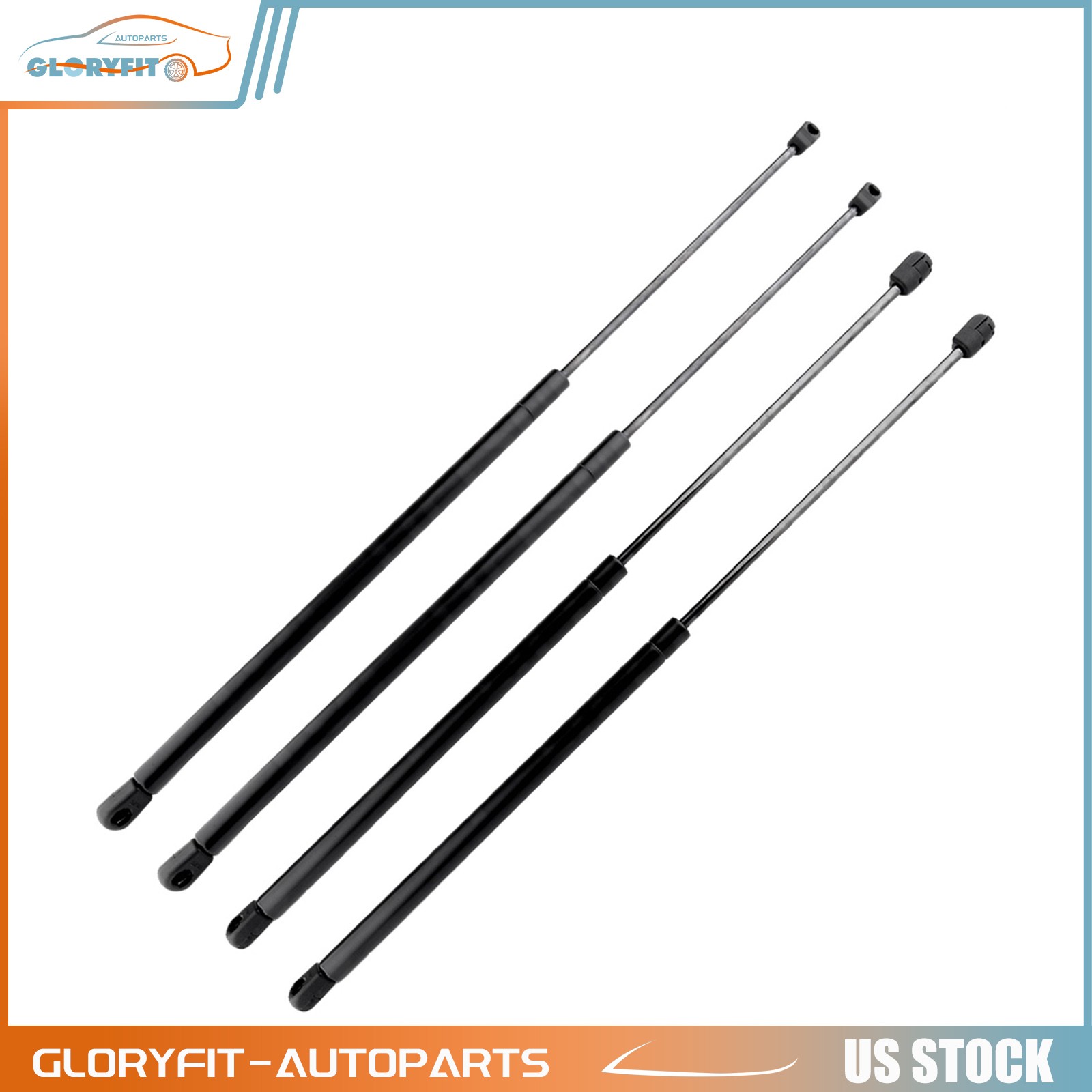 Hood+Hatch For 1998-2010 Volkswagen Beetle Lift Supports Gas Prop 4Pcs New Set