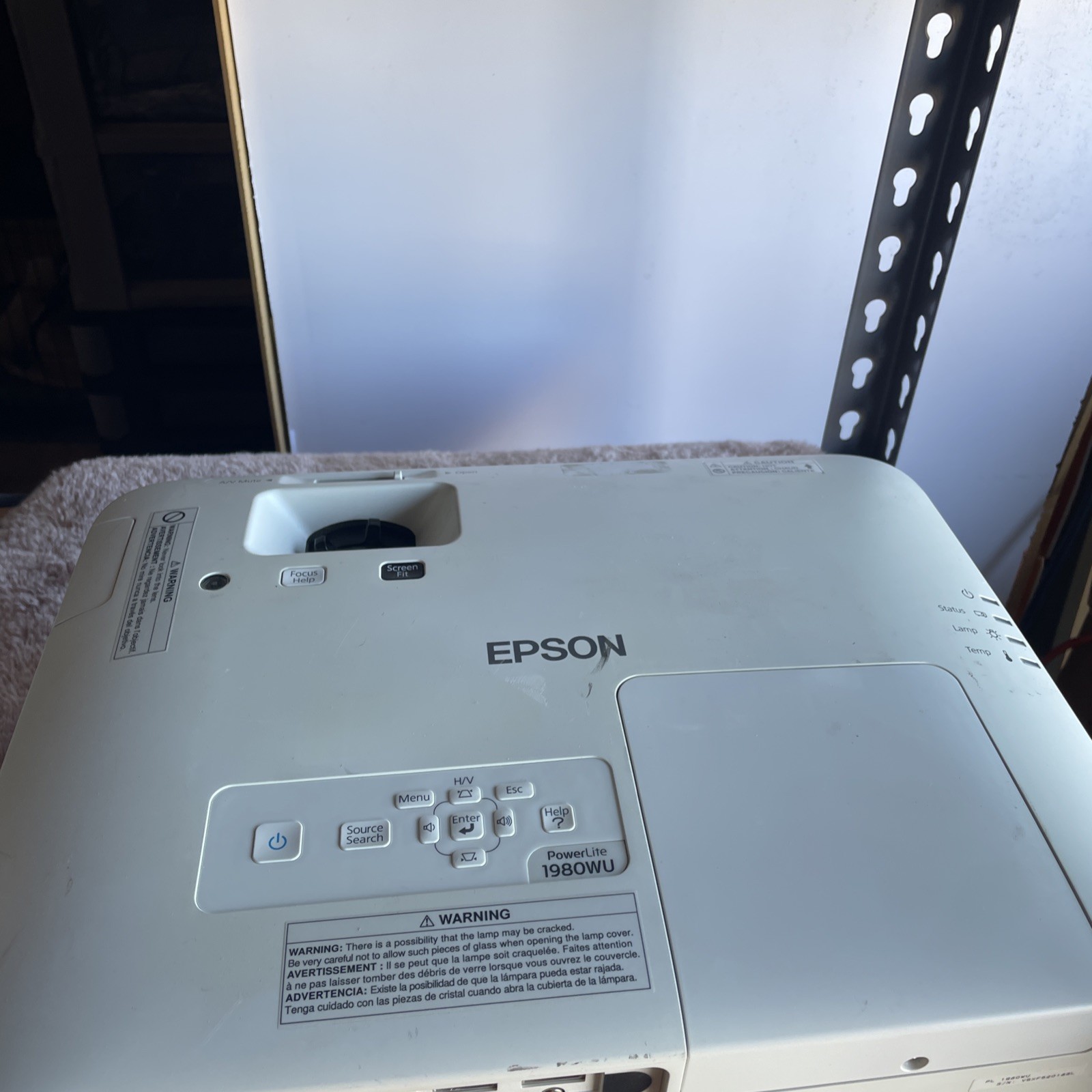 epson powerlite 1980WU Model H620A