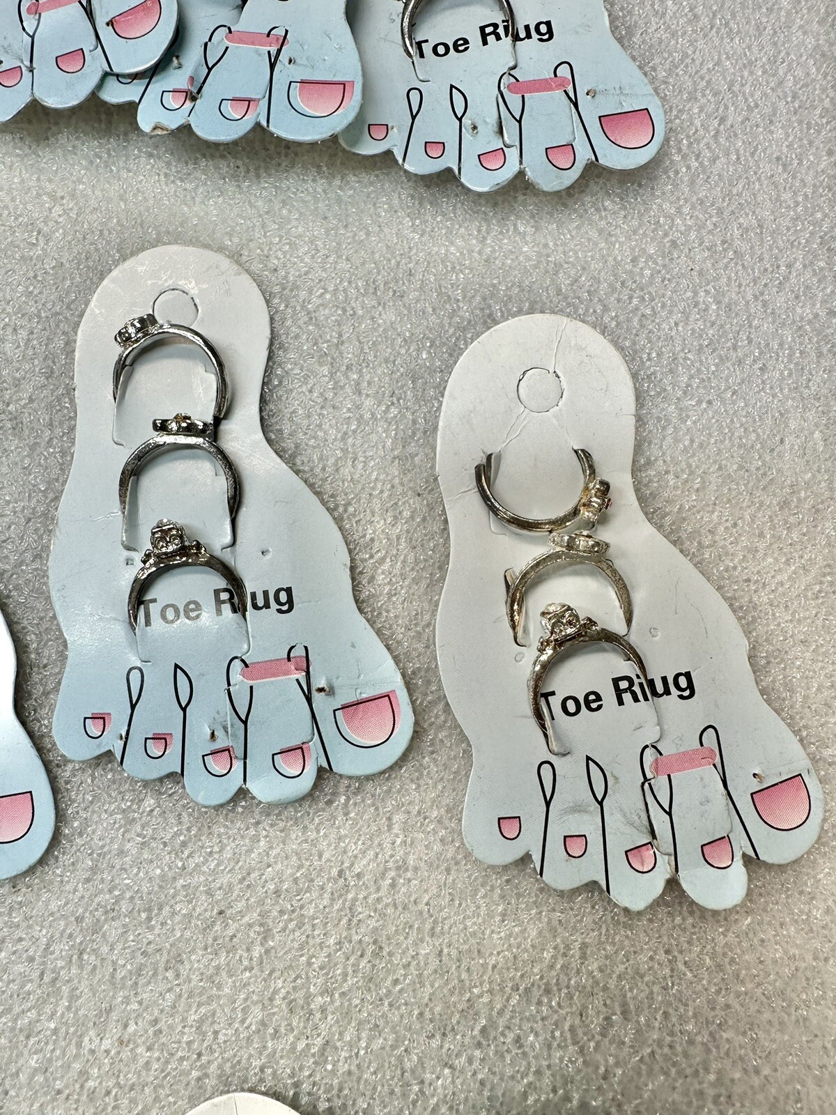 NWT Toe Rings 12 Cards 3 Per Card