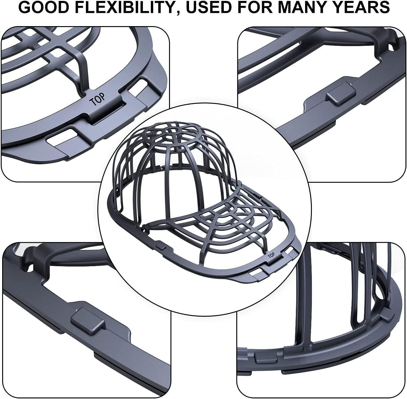 Cleaner Hat 2 Pack Washer Baseball Cap Machine Washing Cage Holder Frame Net
