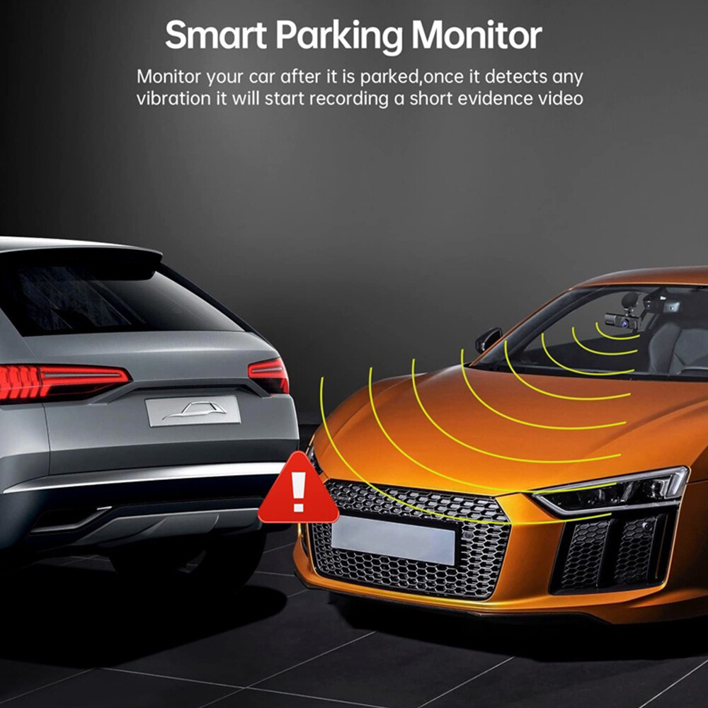 Car Dual Len Dash Cam Video Recorder Camera HD G-sensor Front/Rear/Inside Camara