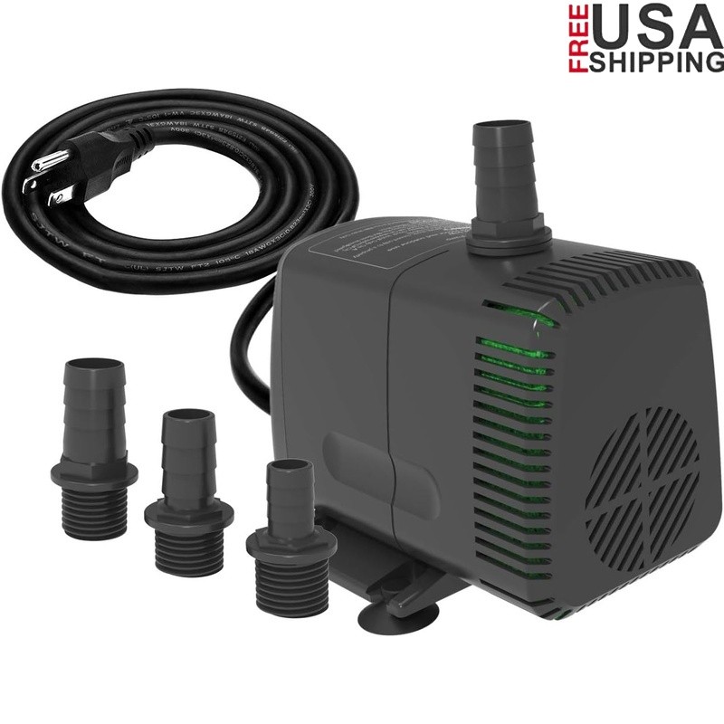 Ultra Quiet Submersible Water Pump High Flow Low Power Aquarium Hydroponics New