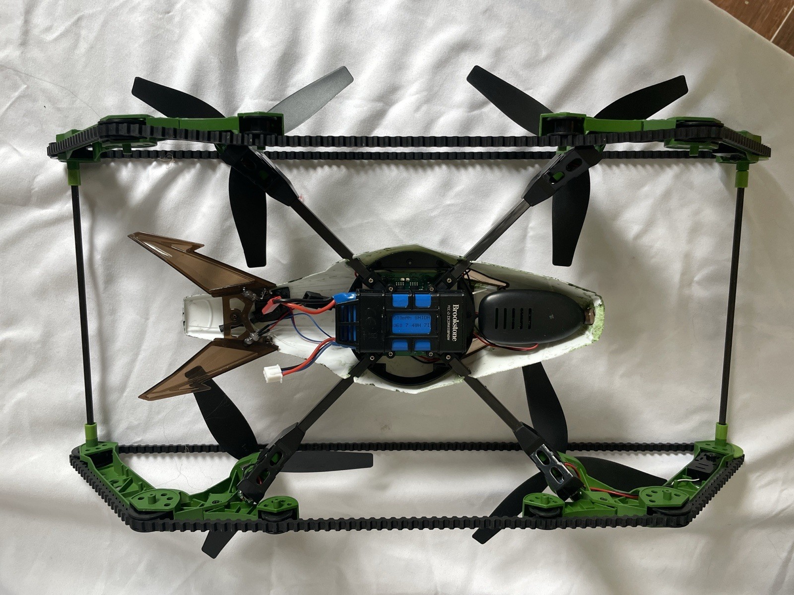 Brookstone Flightforce BD85 Drone App Control FPV Foldable Green Black