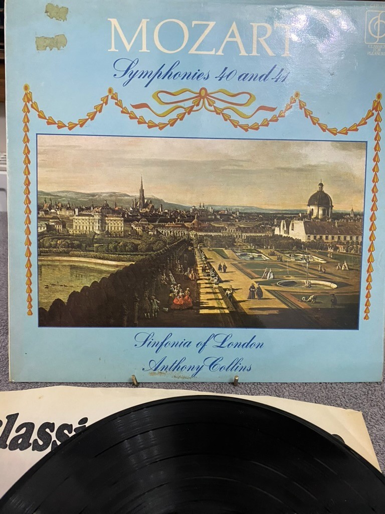 Mozart Symphonies Nos. 40 And 41 Sinfonia London Vinyl LP CFP127