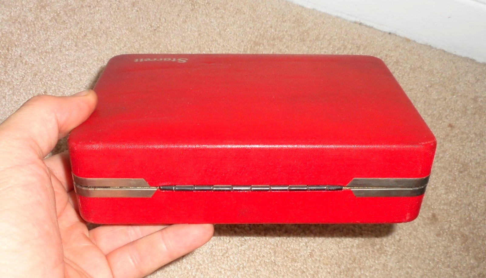 VINTAGE STARRETT NO. 196 UNIVERSAL DIAL TEST INDICATOR SET w/ BOX