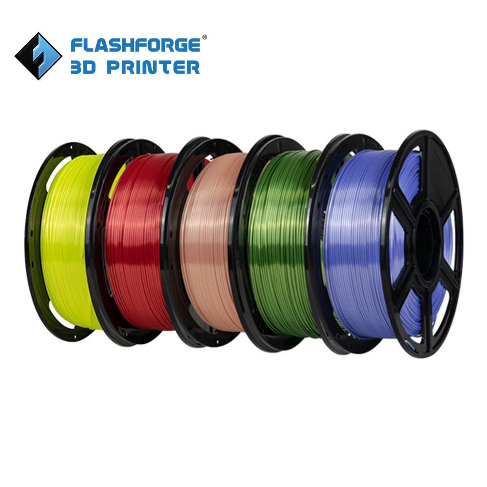 FLASHFORGE PLA Silk 3D Printer Filament Silky Texture Shiny 1.75mm 1kg Spool US