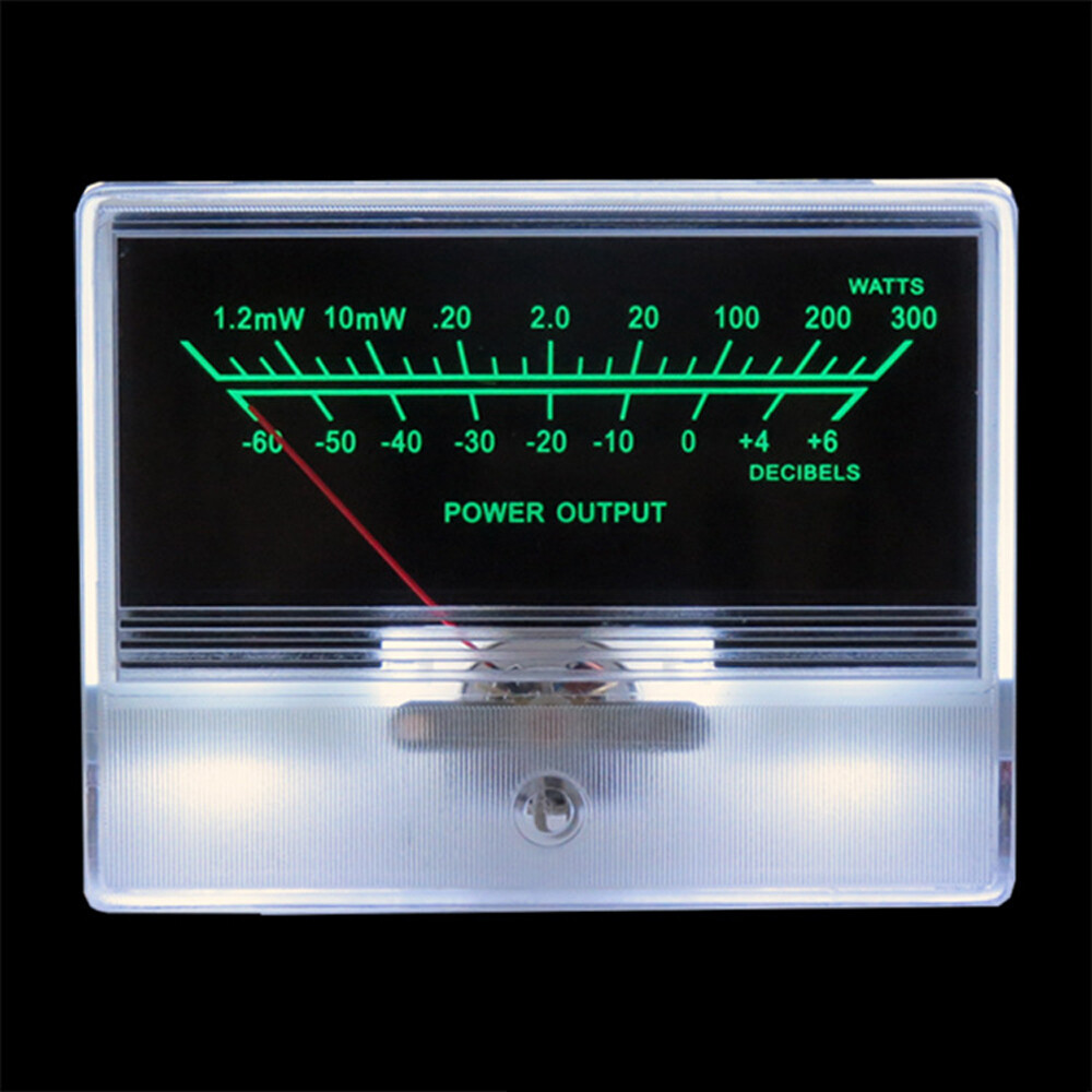 2X TN-90A VU Meter Head DB Level Audio Meter Chassis Power Amplifier & Backlight