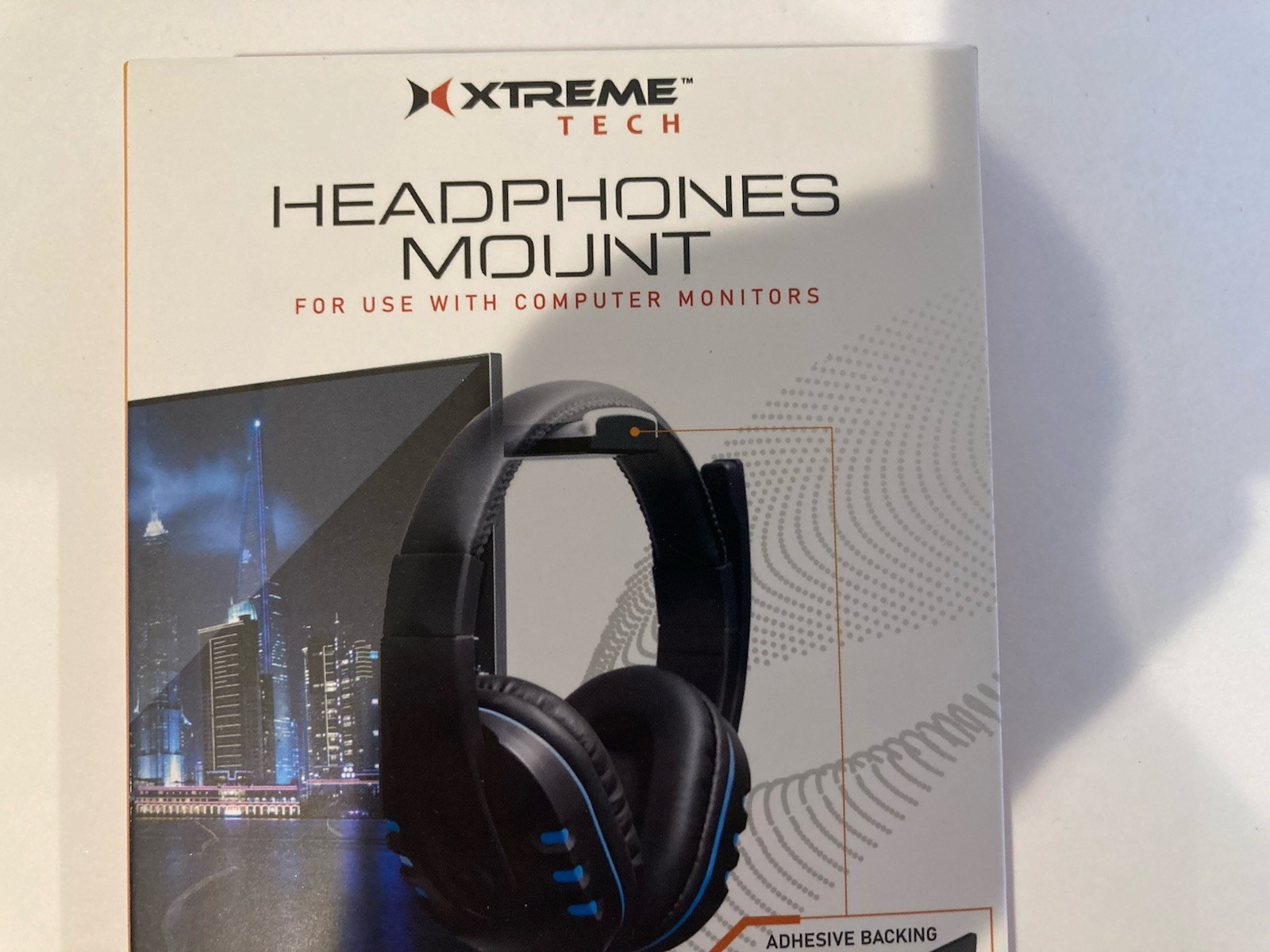 (2)Xtreme Tech Headphone Mount Hanger for Computer Monitors & Desk Organization