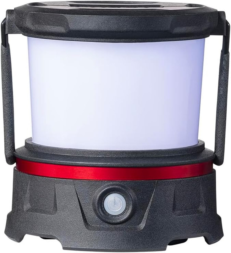 EAL10R 500 Lumen Rechargeable Emergency Camping Lantern with Red Flashing Mode,