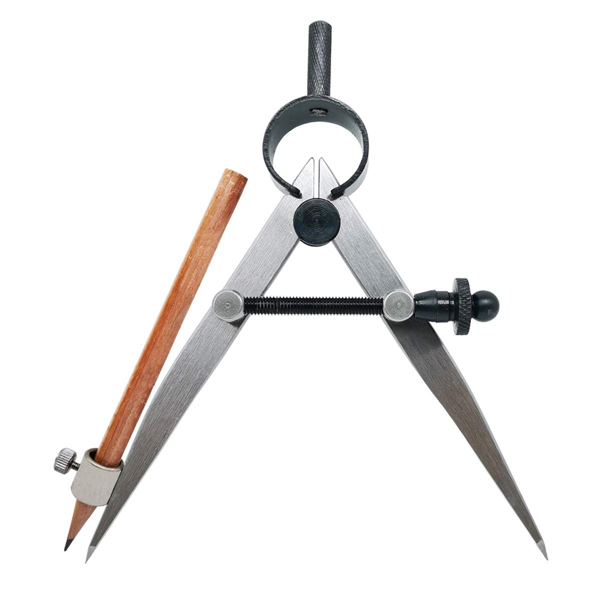 ZLKSKER 4 inch Woodworking Compass with Pencil Holder, Precision 4