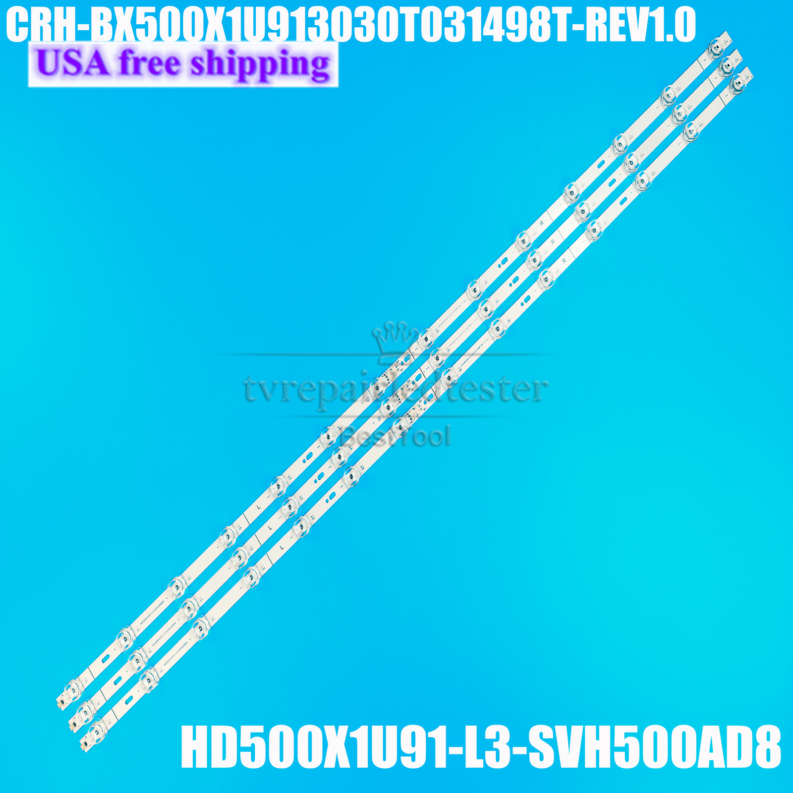 New LED Strips For Hisense 50H78G 50R6080G CRH-BX500X1U913030T031498T-REV1.0