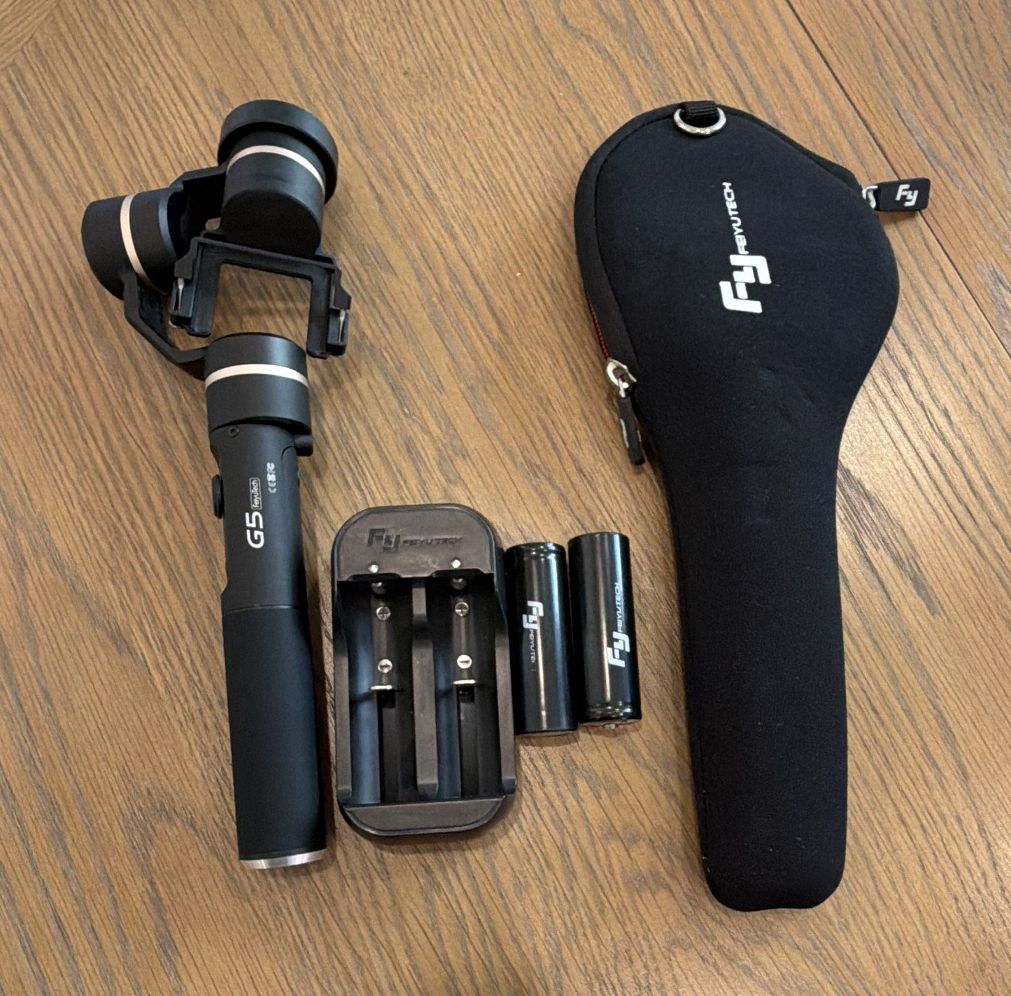 FeiyuTech G5 3-Axis Handheld Gimbal Stabilizer for GoPro Hero 5 6 7/Case/battery