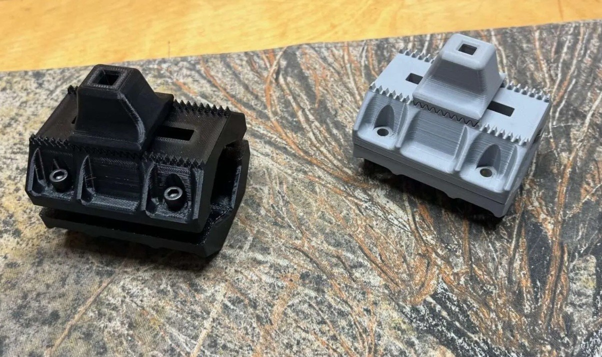 Steel stamp guide, for barrel caliber marking