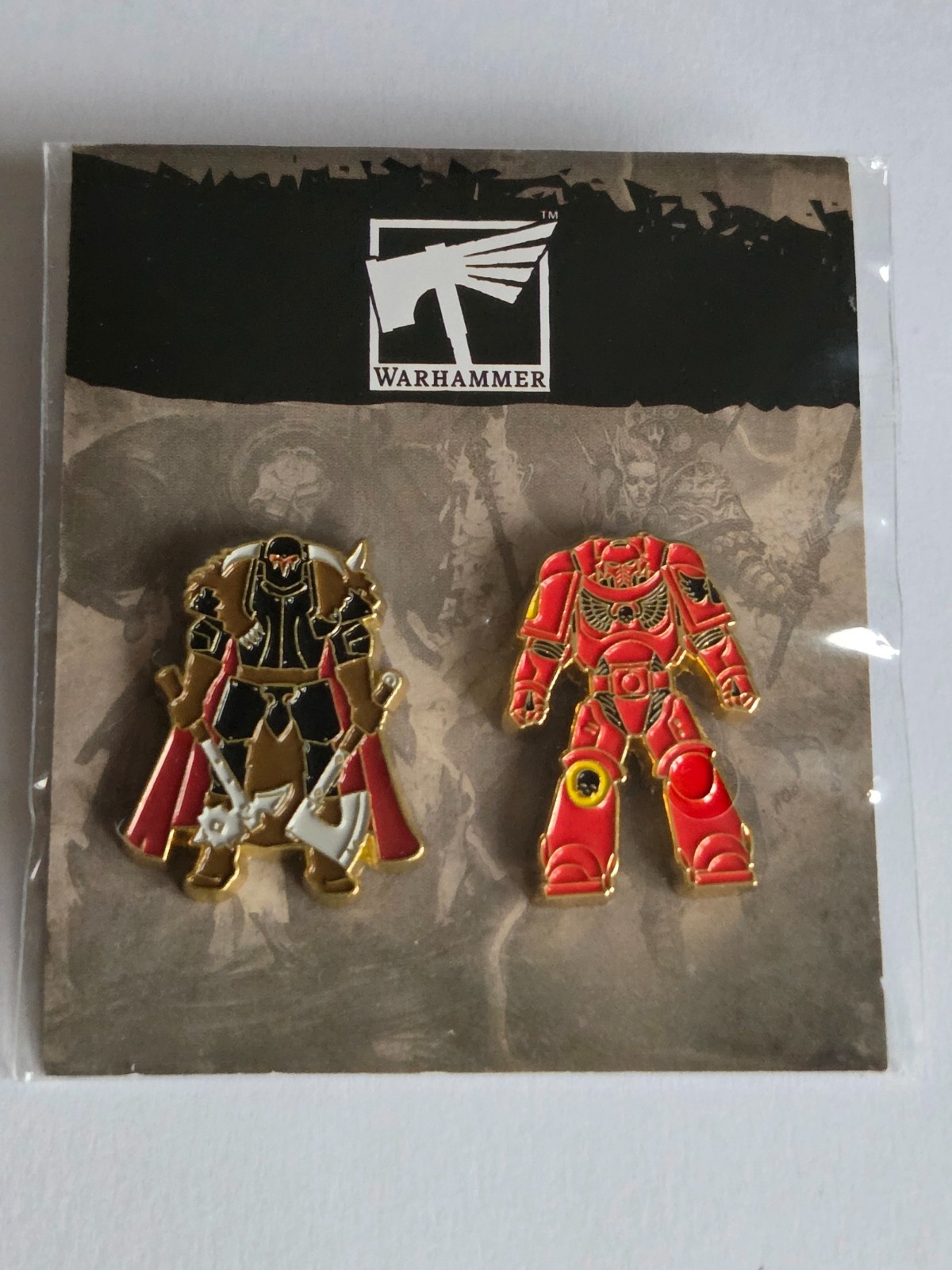 Warhammer 40K / AoS Collectible Pin Badges Blood Angel Chaos Warrior 2024 NEW