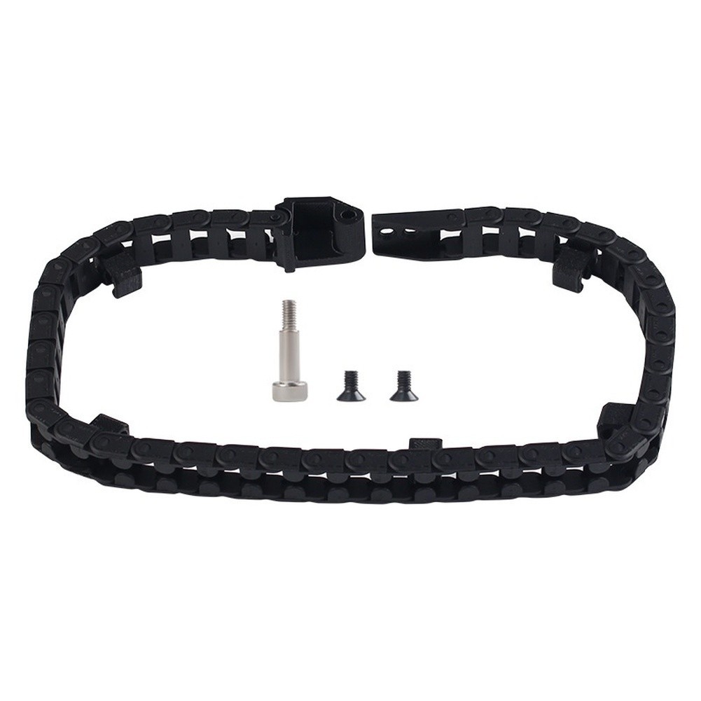 Open Drag Chain 535mm for K1 Max - 6x10mm Black Nylon for bridge Mount Cable