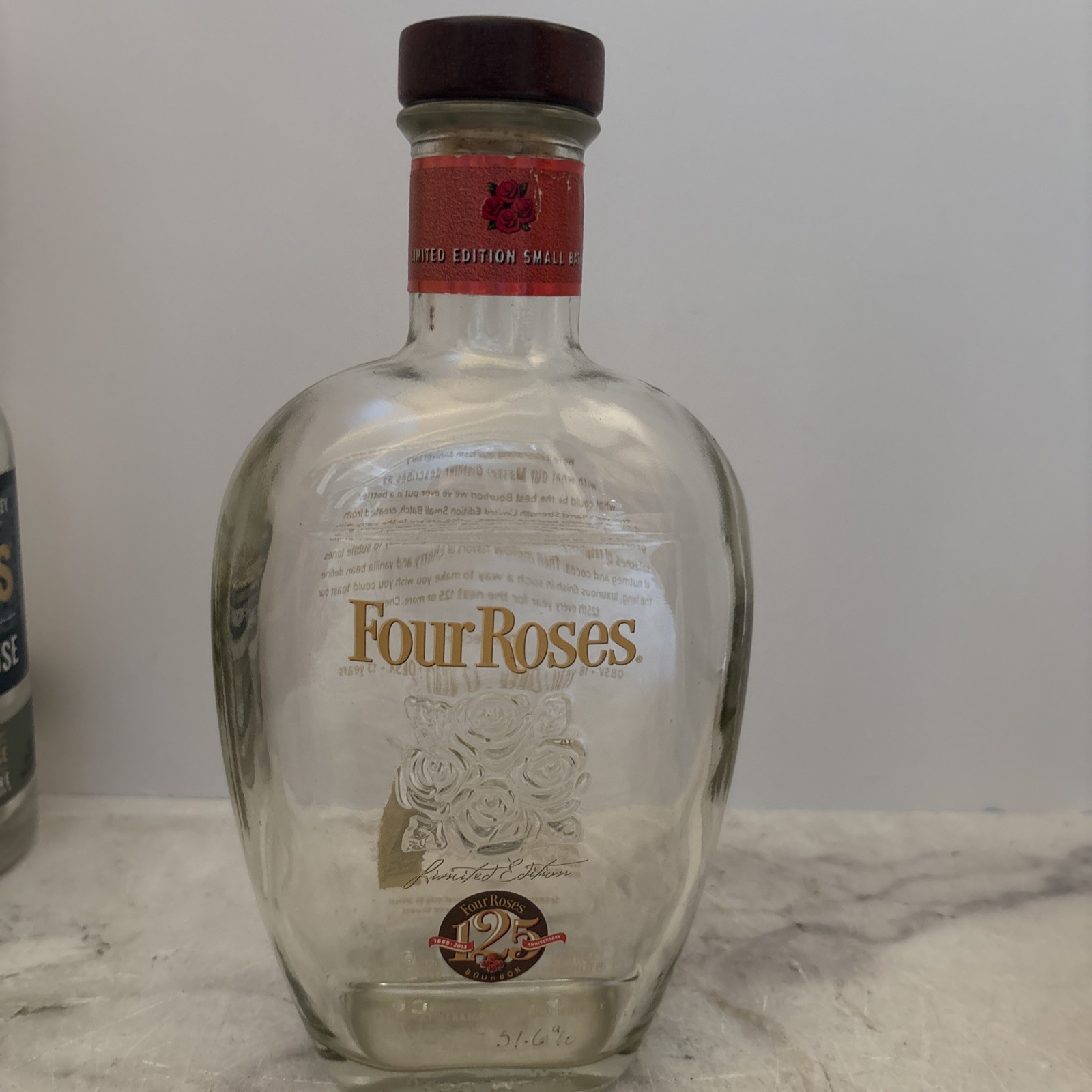 Four Roses 125th Anniversary Empty Bottle 2013 Limited Edition Small Batch