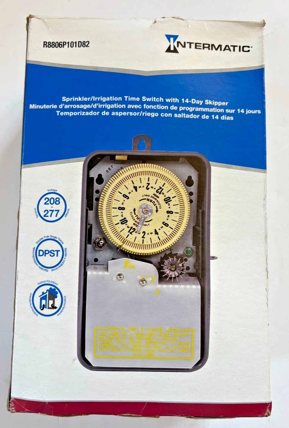 Intermatic R8806P101D82 Sprinkler Time Switch MISSING PINS/TRIPPERS   Ships Free