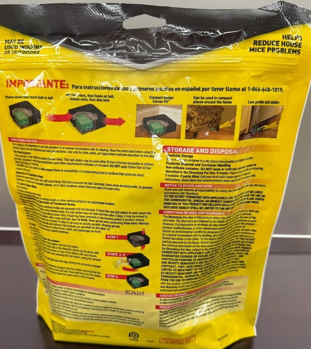 D-Con Kills House Mice 1 Refillable + 20 Refill Bait Blocks
